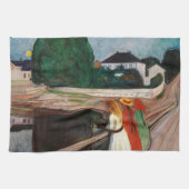Edvard Munch - De meisjes op de brug Theedoek (Horizontaal)