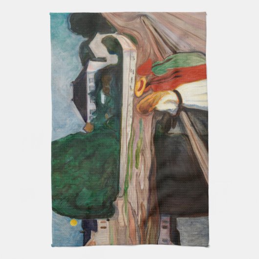 Edvard Munch - De meisjes op de brug Theedoek (Verticaal)