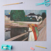 Edvard Munch - De meisjes op de brug Tissuepapier (Craft)
