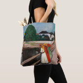 Edvard Munch - De meisjes op de brug Tote Bag (Dichtbij)