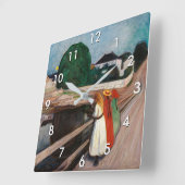 Edvard Munch - De meisjes op de brug Vierkante Klok (Hoek)
