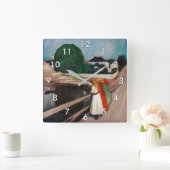 Edvard Munch - De meisjes op de brug Vierkante Klok (Huis)