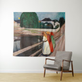Edvard Munch - De meisjes op de brug Wandkleed (In Situ (horizontaal))