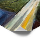 Edvard Munch - De Meisjes op de Brug Witte Nacht Poster (Hoek)