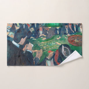 Edvard Munch - De Roulette-tabel in Monte Carlo Bad Handdoek