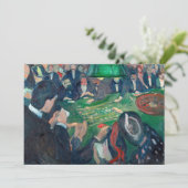 Edvard Munch - De Roulette-tabel in Monte Carlo Bedankkaart (Staand voorkant)