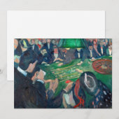 Edvard Munch - De Roulette-tabel in Monte Carlo Bedankkaart (Voorkant / Achterkant)
