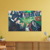 Edvard Munch - De Roulette-tabel in Monte Carlo Canvas Afdruk (Insitu (Woonkamer))