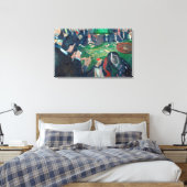 Edvard Munch - De Roulette-tabel in Monte Carlo Canvas Afdruk (Insitu (Slaapkamer))