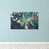 Edvard Munch - De Roulette-tabel in Monte Carlo Canvas Afdruk (Insitu (Houten vloer))