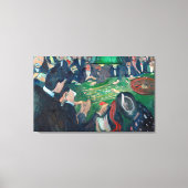 Edvard Munch - De Roulette-tabel in Monte Carlo Canvas Afdruk (Voorkant)