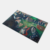 Edvard Munch - De Roulette-tabel in Monte Carlo Deurmat (Schuin)