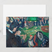 Edvard Munch - De Roulette-tabel in Monte Carlo Kaart (Voorkant / Achterkant)