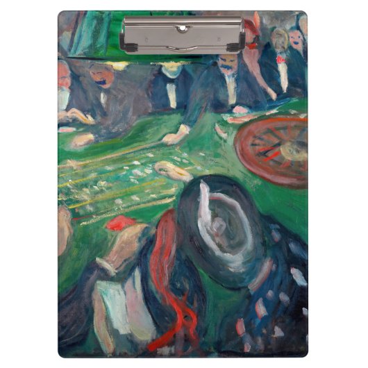 Edvard Munch - De Roulette-tabel in Monte Carlo Klembord (Voorkant)