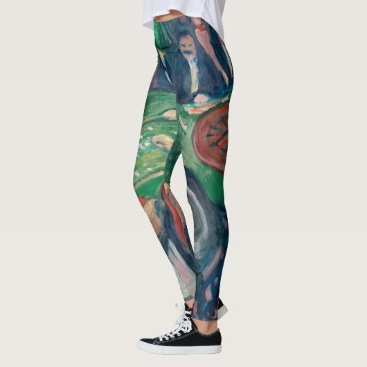 Edvard Munch - De Roulette-tabel in Monte Carlo Leggings (Links)