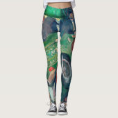 Edvard Munch - De Roulette-tabel in Monte Carlo Leggings (Voorkant)
