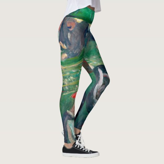 Edvard Munch - De Roulette-tabel in Monte Carlo Leggings (Rechts)