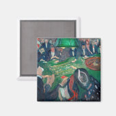Edvard Munch - De Roulette-tabel in Monte Carlo Magneet (Voorkant / Achterkant)
