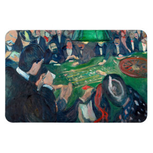 Edvard Munch - De Roulette-tabel in Monte Carlo Magneet