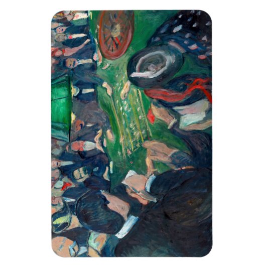 Edvard Munch - De Roulette-tabel in Monte Carlo Magneet (Verticaal)