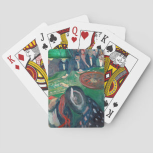 Edvard Munch - De Roulette-tabel in Monte Carlo Pokerkaarten
