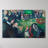 Edvard Munch - De Roulette-tabel in Monte Carlo Poster (Voorkant)