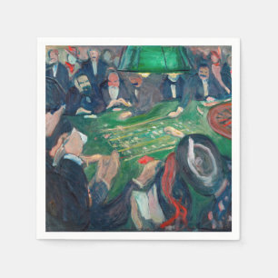 Edvard Munch - De Roulette-tabel in Monte Carlo Servet