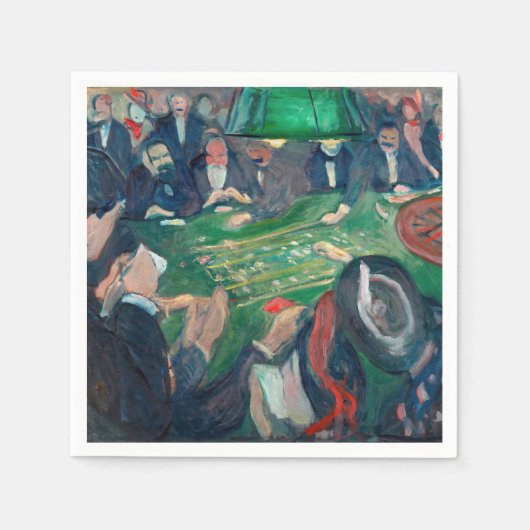 Edvard Munch - De Roulette-tabel in Monte Carlo Servet (Voorkant)