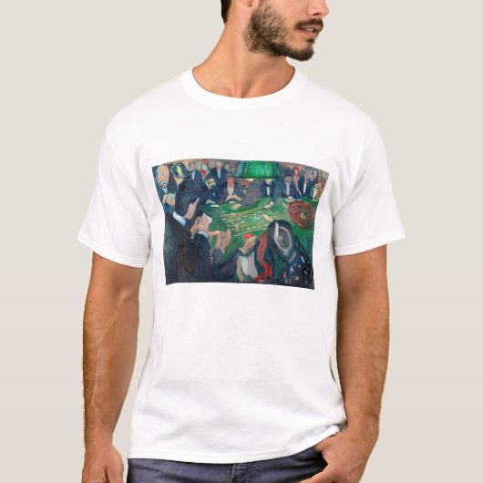Edvard Munch - De Roulette-tabel in Monte Carlo T-shirt (Voorkant)