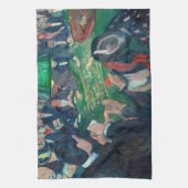 Edvard Munch - De Roulette-tabel in Monte Carlo Theedoek (Verticaal)