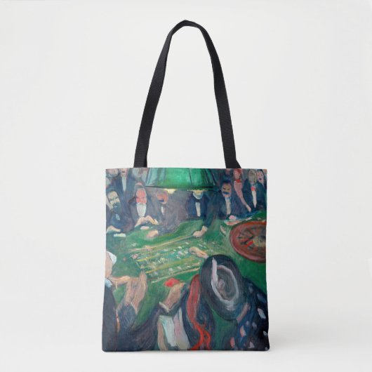 Edvard Munch - De Roulette-tabel in Monte Carlo Tote Bag (Voorkant)