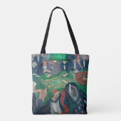 Edvard Munch - De Roulette-tabel in Monte Carlo Tote Bag (Achterkant)
