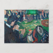 Edvard Munch - De roulettetafel in Monte Carlo Briefkaart (Voorkant)