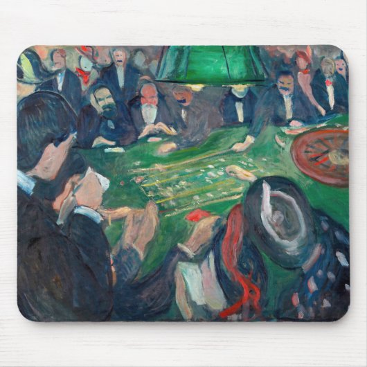 Edvard Munch - De roulettetafel in Monte Carlo Muismat (Voorkant)