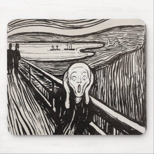 Edvard Munch de schermfoto die beroemd is Muismat