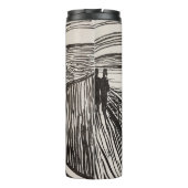 Edvard Munch de schermfoto die beroemd is Thermosbeker (Achterkant)