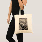 Edvard Munch de schermfoto die beroemd is Tote Bag (Voorkant (product))