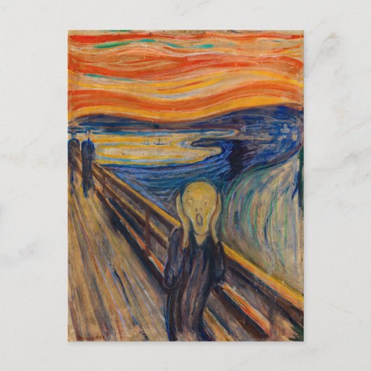 Edvard Munch - De Schreeuw 1893 Briefkaart (Voorkant)