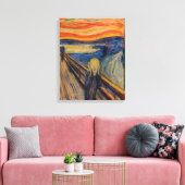 Edvard Munch - De Schreeuw 1893 Canvas Afdruk (Insitu (Woonkamer))