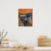 Edvard Munch - De Schreeuw 1893 Poster (Keuken)
