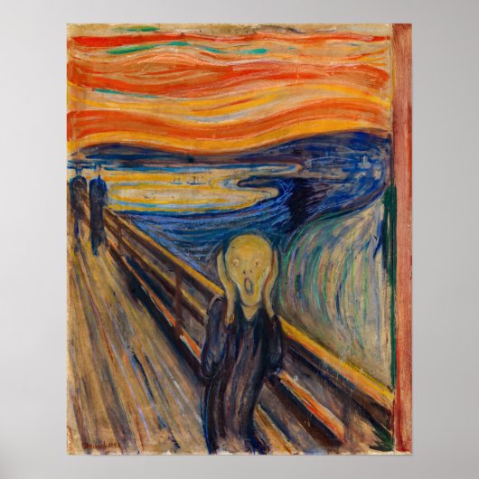 Edvard Munch - De Schreeuw 1893 Poster (Voorkant)