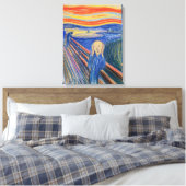 Edvard Munch - De Schreeuw 1895 Canvas Afdruk (Insitu (Slaapkamer))
