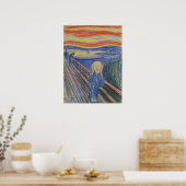 Edvard Munch De Schreeuw 1895 Pastel Kunstprint Poster (Keuken)