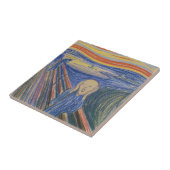 Edvard Munch De Schreeuw 1895 Pastel Kunstprint Tegeltje (Zijkant)