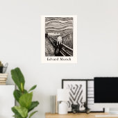 Edvard Munch – De Schreeuw (1895) Poster (Thuiskantoor)