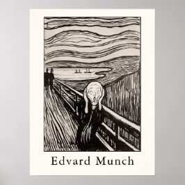 Edvard Munch – De Schreeuw (1895) Poster