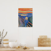 Edvard Munch - De Schreeuw 1895 Poster (Keuken)