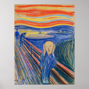Edvard Munch - De Schreeuw 1895 Poster