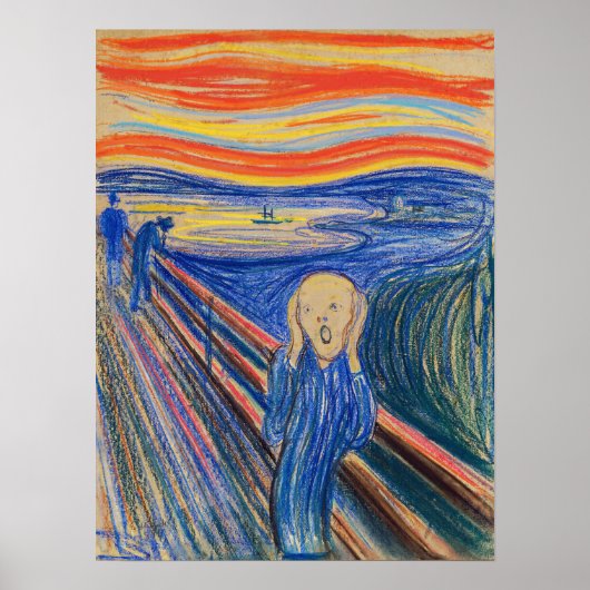Edvard Munch - De Schreeuw 1895 Poster (Voorkant)