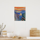Edvard Munch - De Schreeuw 1895 Poster (Keuken)